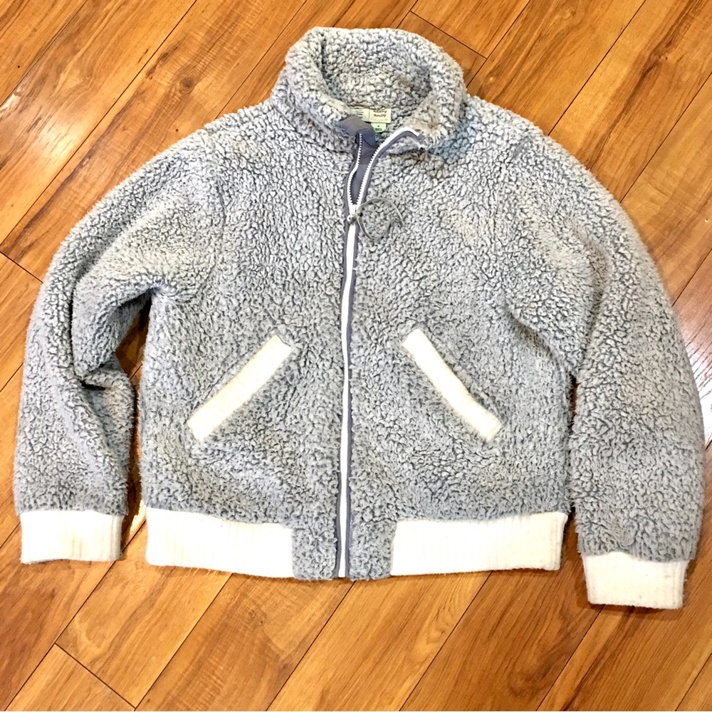 Anthropologie Saturday Sunday Sherpa coat jacket teddy bear style fuzzy …